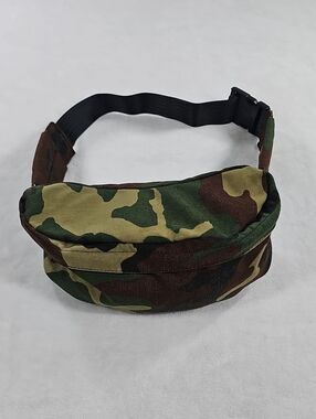 Fieldline Woodland Camo Waist Fanny Pack Made in USA ITW Nexus Buckle Vintage